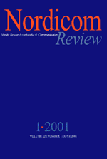 Cover of Nordicom Review 22 (1) 2001