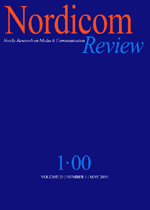 Cover of Nordicom Review 21 (1) 2000