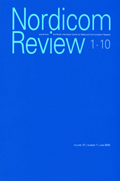 Cover of Nordicom Review 31 (1) 2010
