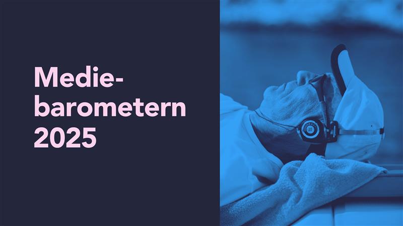 Omslag Mediebarometern 2025