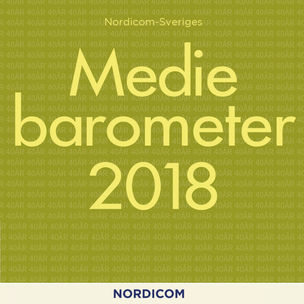 Banner for the Swedish Media Barometer 2018