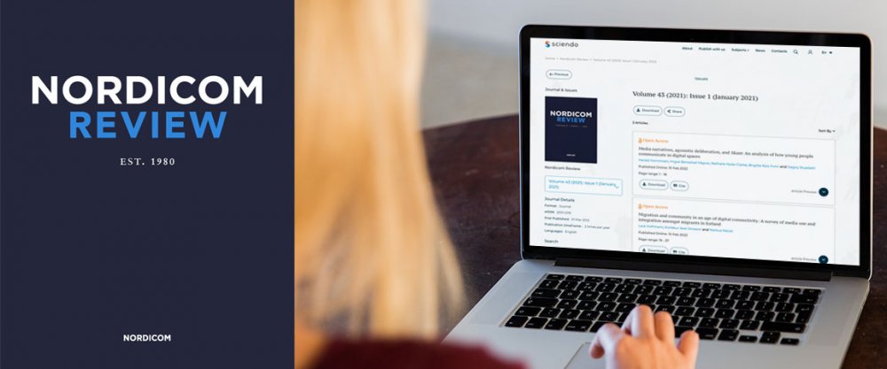 Nordicom Reviews omslag