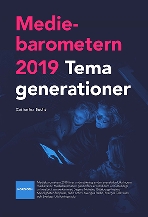 The cover of Mediebarometern 2019: Tema generationer