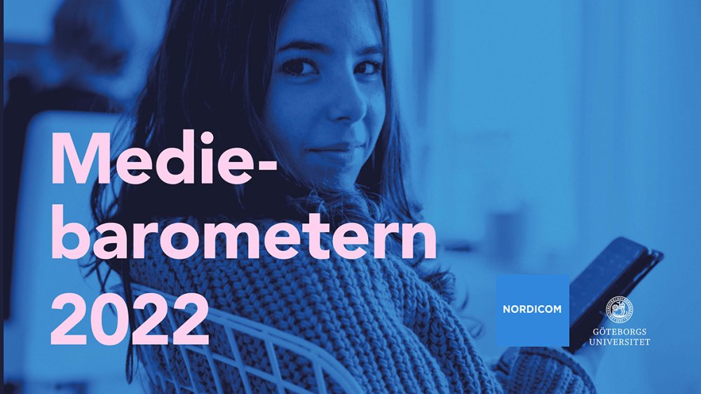 Omslaget till Mediebarometern 2022.