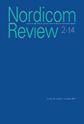 Cover of Nordicom Review 35 (2) 2014.