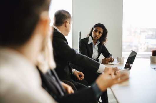 colleagues in a meeting 