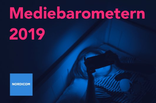 Omslag till Mediebarometern 2019