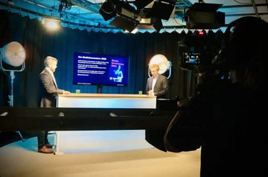 Bild från inspelningen av webbinariet