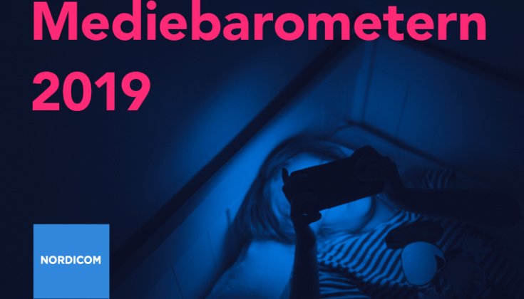 Omslag till Mediebarometern 2019