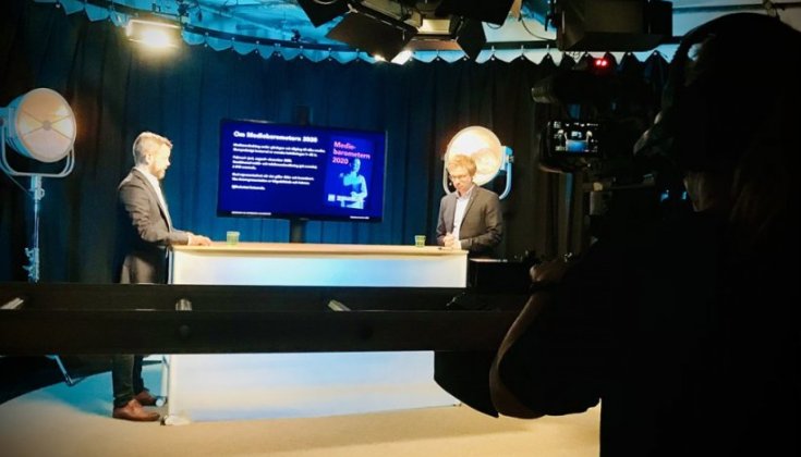 Bild från inspelningen av webbinariet