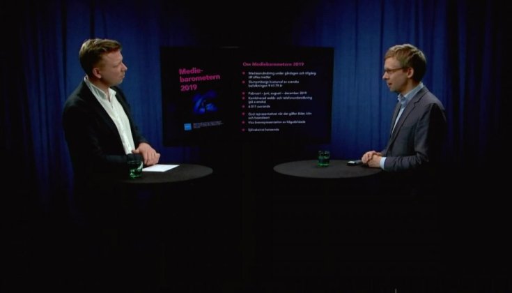 Bild från inspelning av webbinariet